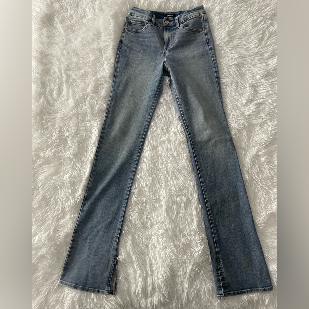 Express Light Blue Boot Cut Women's Jeans